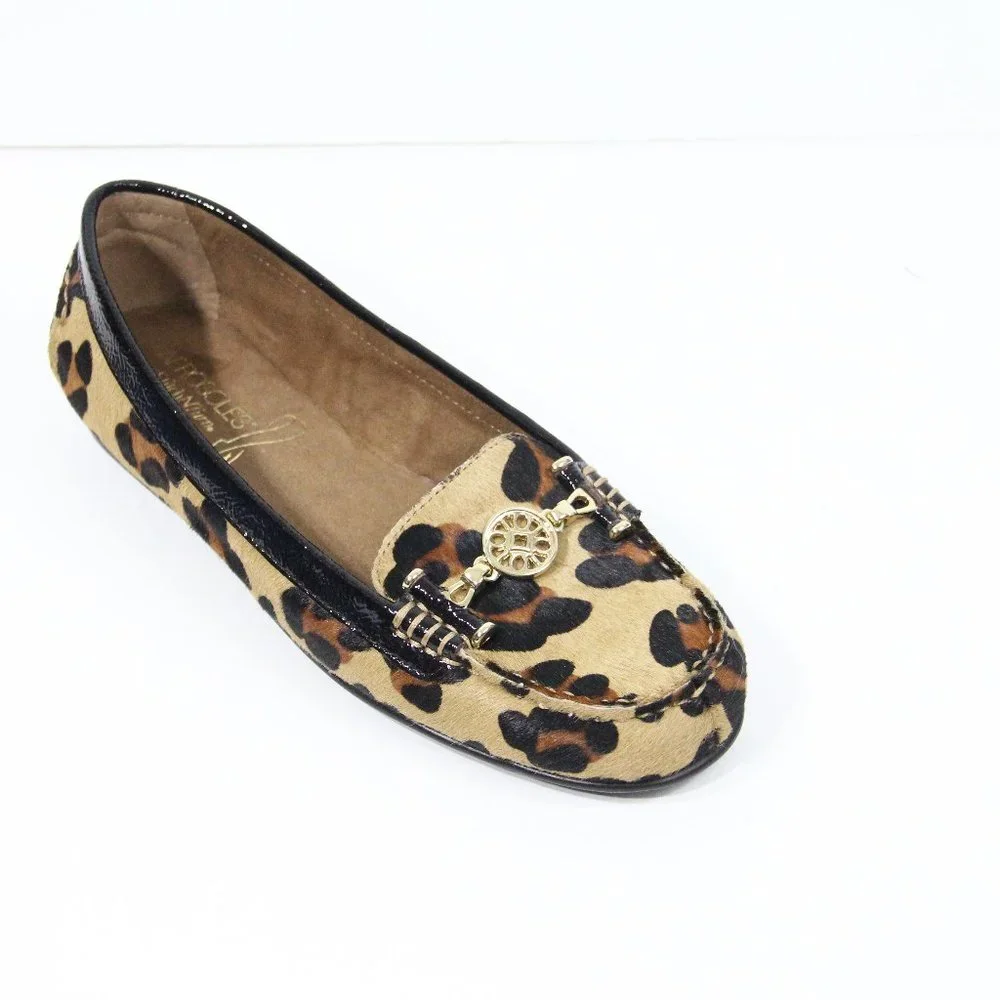 Aerosoles Leopard Print Loafers 9.5 NEW Women Slip on Flat animal Moccasins